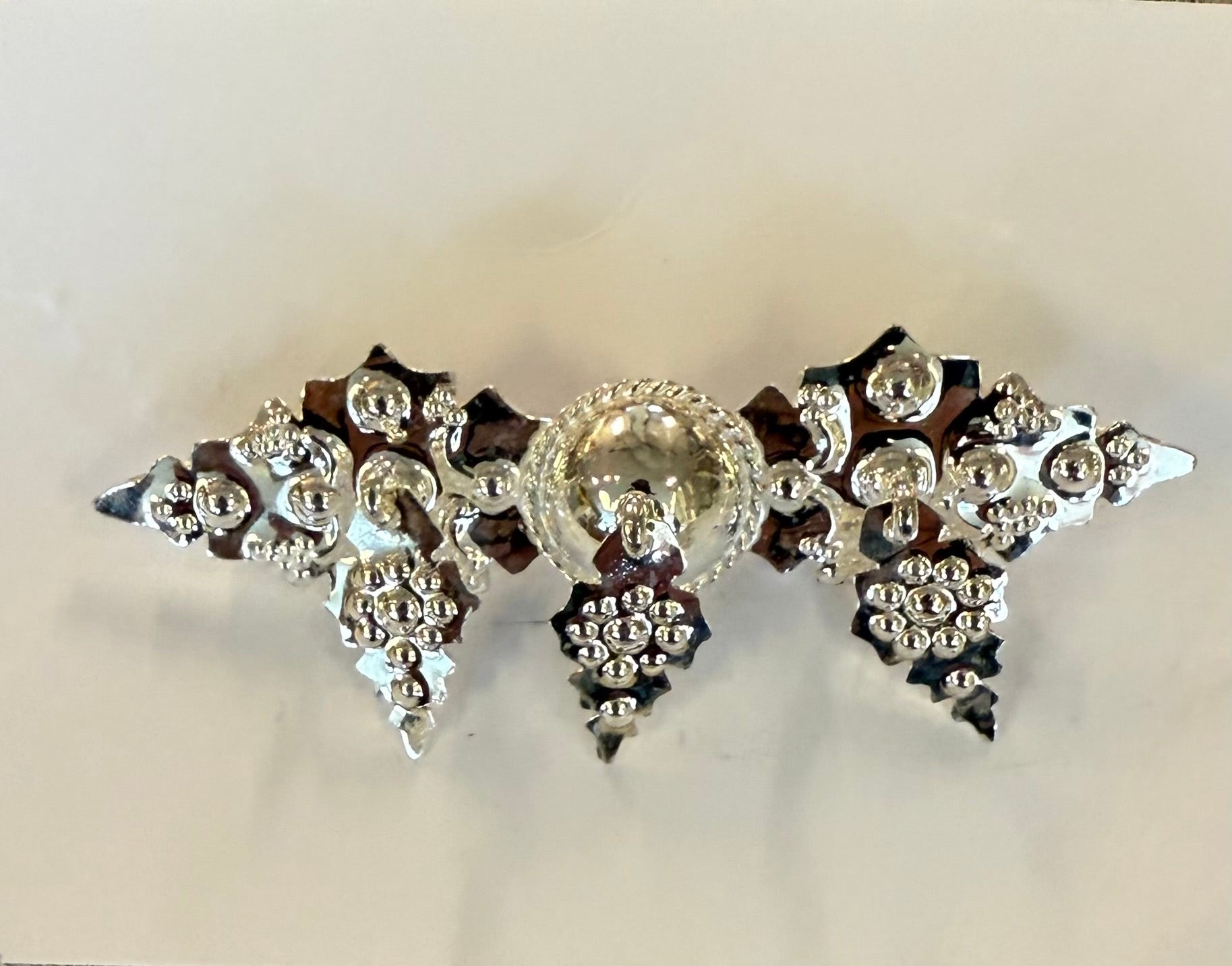 Koltspänne i silver som brosch 75 mm