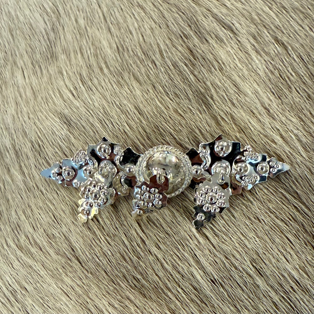 Koltspänne i silver som brosch 75 mm