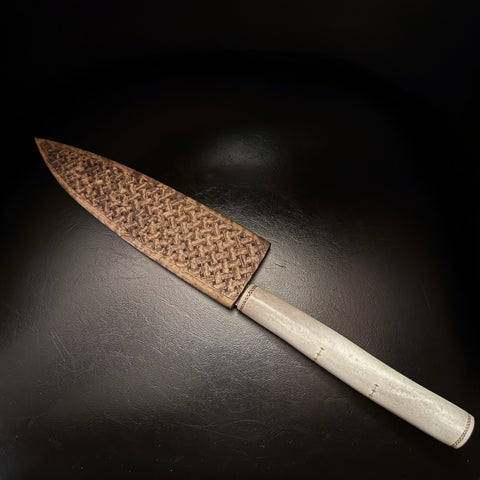 Kockkniv med renhornsskaft Sven-Åke Risjfell