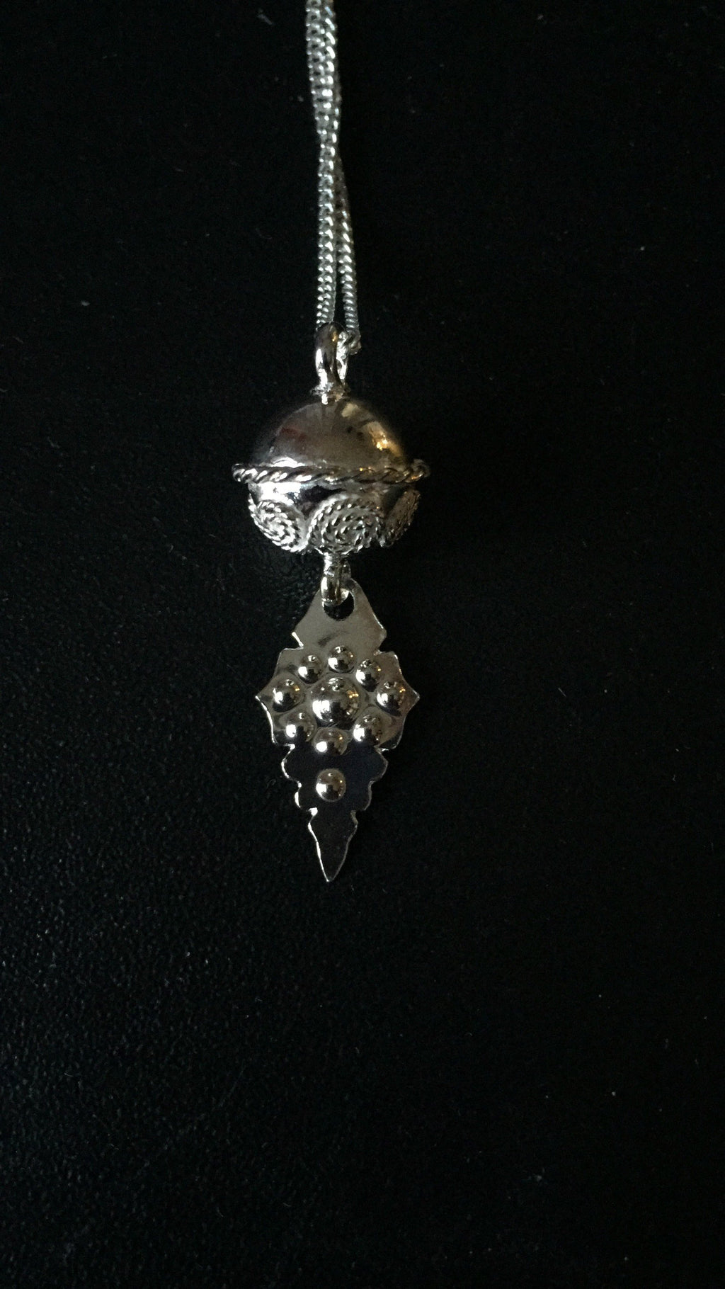 Halsband i silver, Komsekula med filigrandekor 12 mm-samiska silversmycken