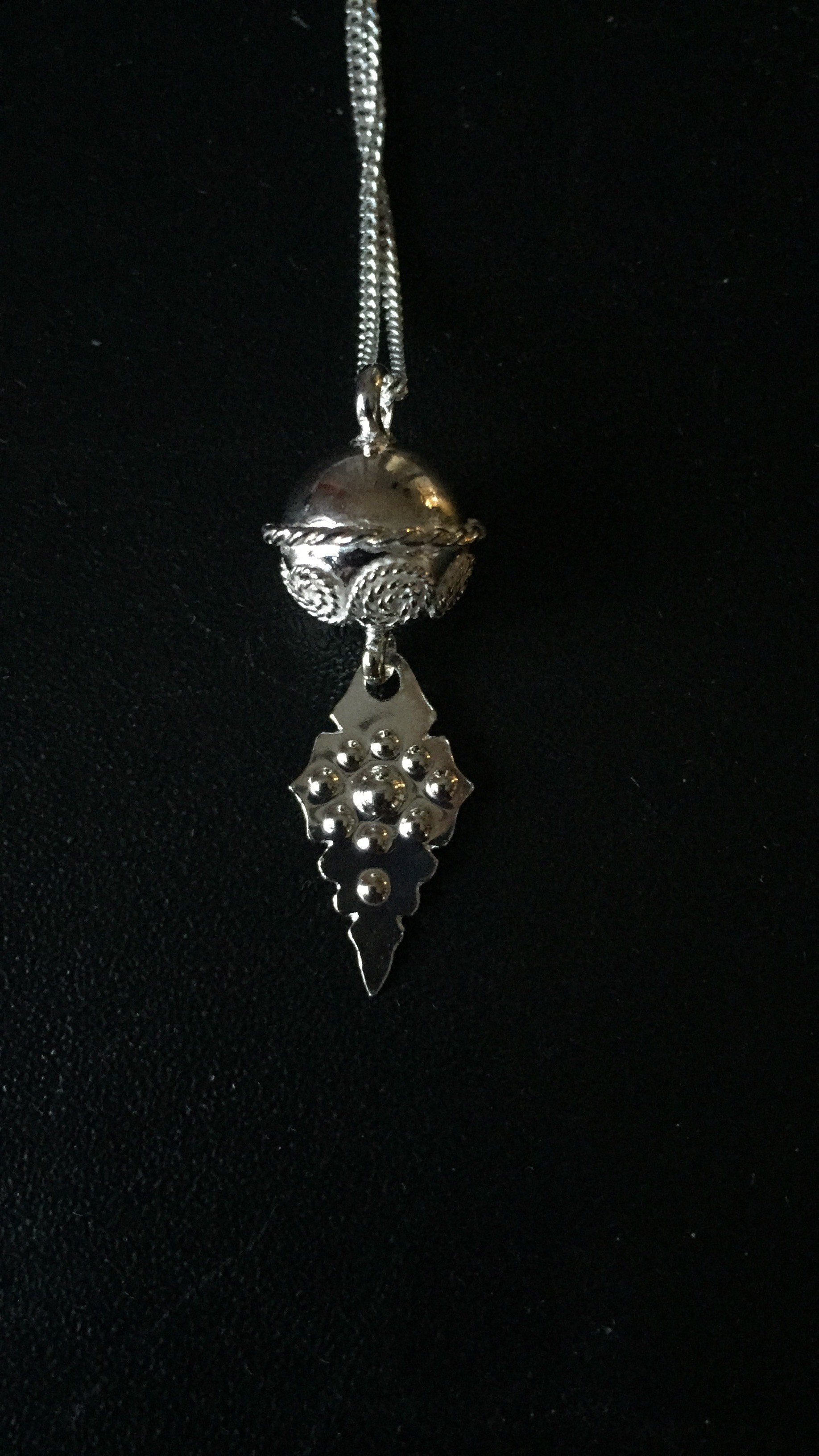 Halsband i silver, Komsekula med filigrandekor 12 mm-samiska silversmycken