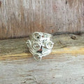 Ring i silver med anor från Åsele, samisk traditionsring