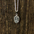 Halsband i silver Samisk ramtrumma 14 mm