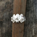 Ring i silver  samisk dekoration tre ringar