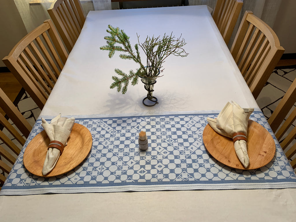 Löpare med unikt sydsamiskt mönster Risfjell Sameslöjd 120x38 cm