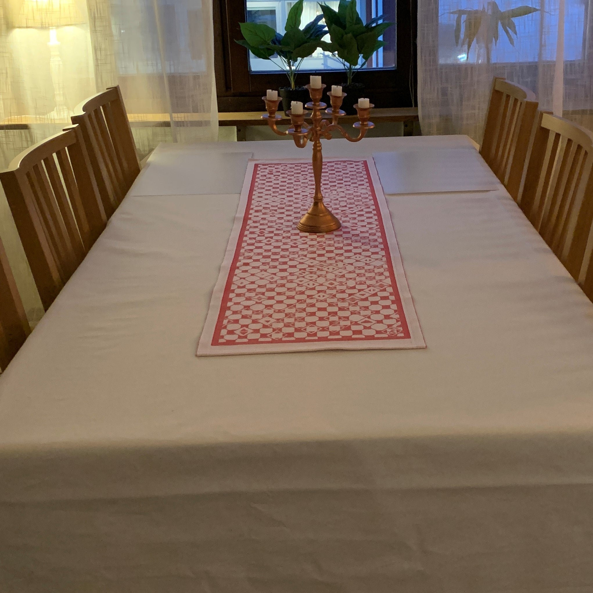 Löpare med unikt sydsamiskt mönster Risfjell Sameslöjd 120x38 cm