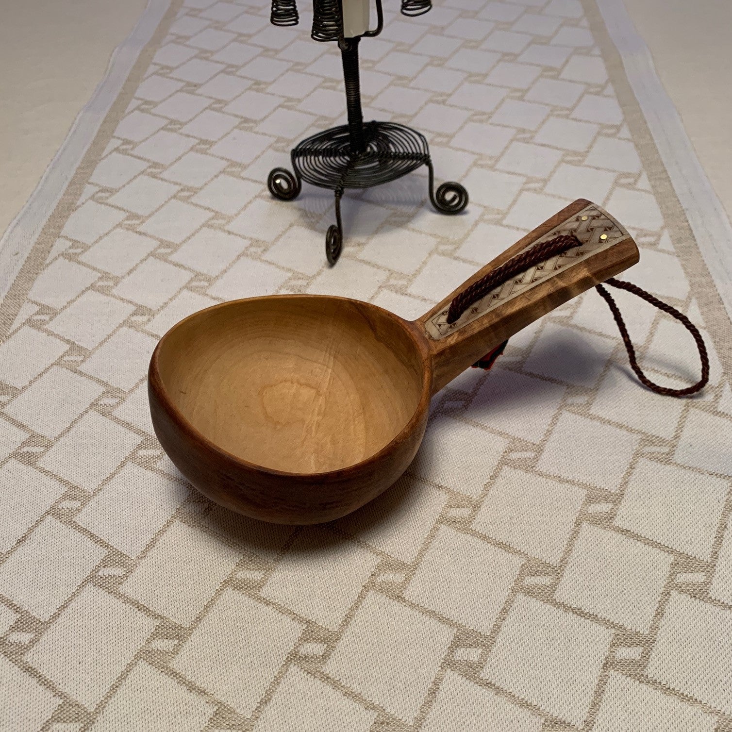 Löpare med sydsamiskt flätmönster Risfjells Sameslöjd 120x38 cm