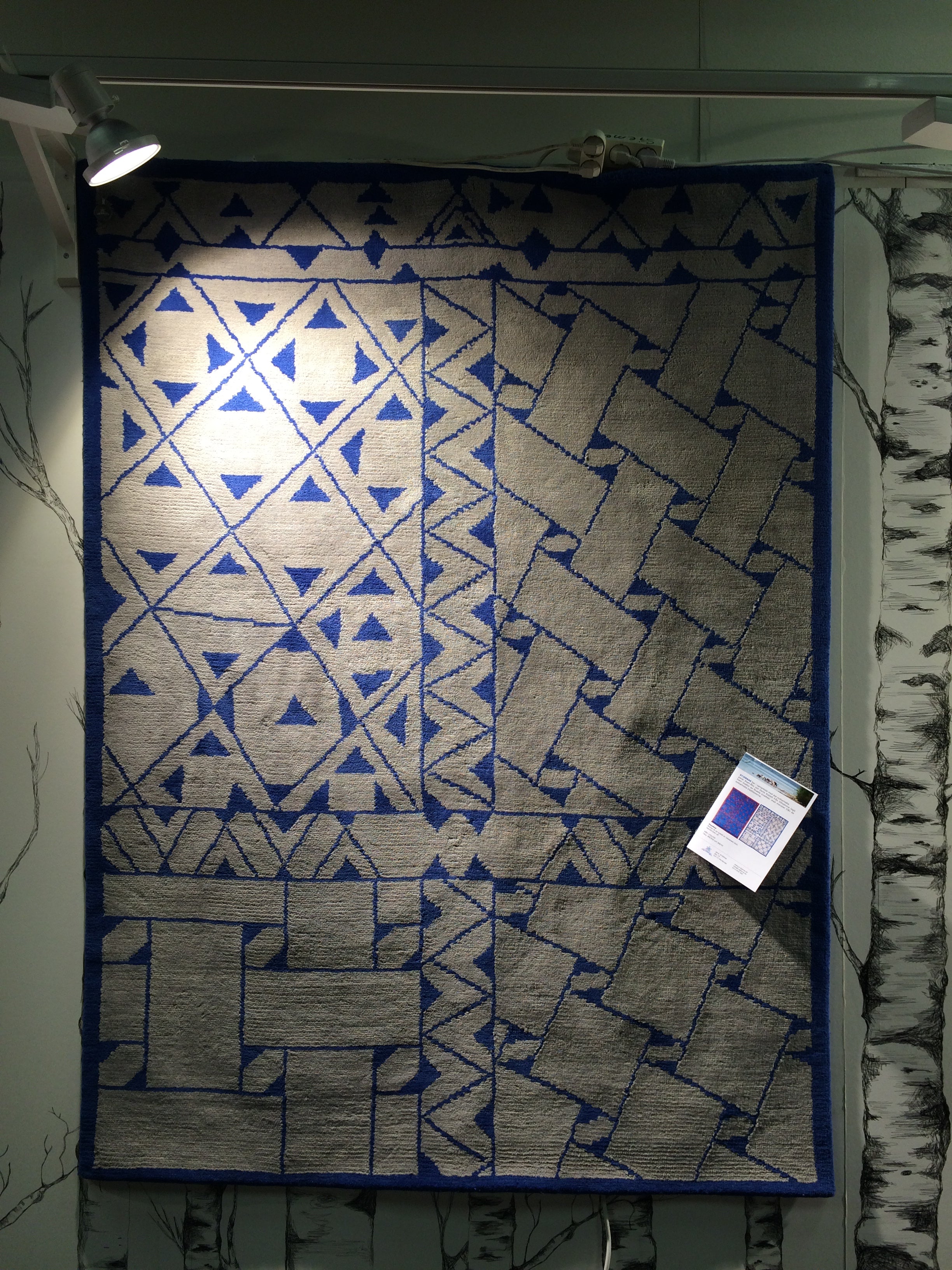 Matta Daaskoe handknuten  i sydsamisk design  Risfjells Sameslöjd 160 x 230 cm