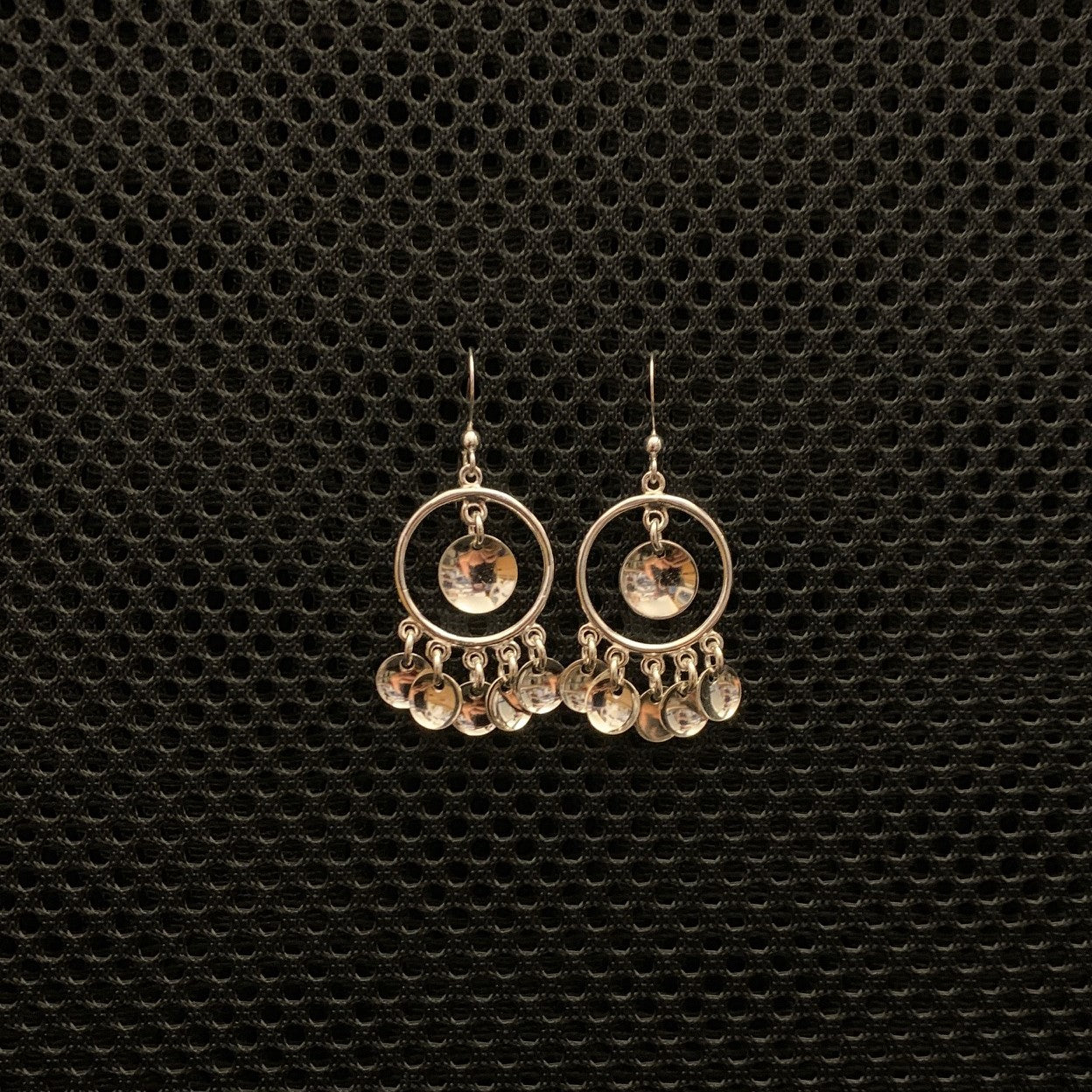 Örhänge i silver Solglitter  i samisk design